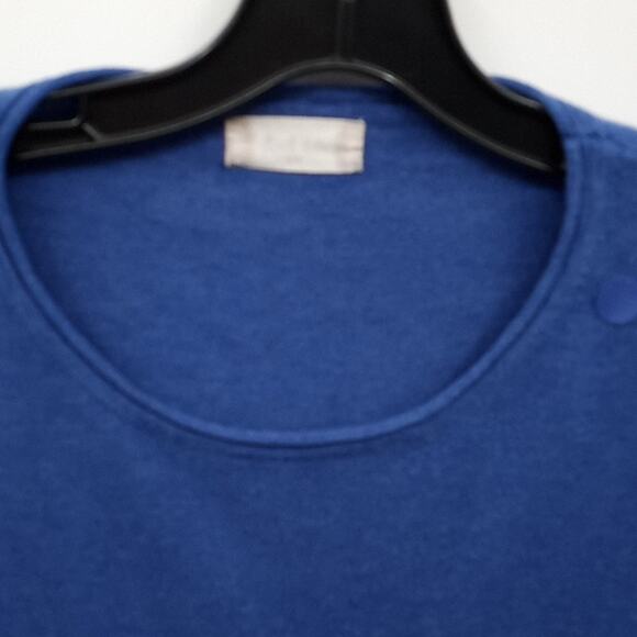 Altar'd State Women's Blue Pullover Knit Sweater Front Pocket Size S/M - Picture 4 of 14